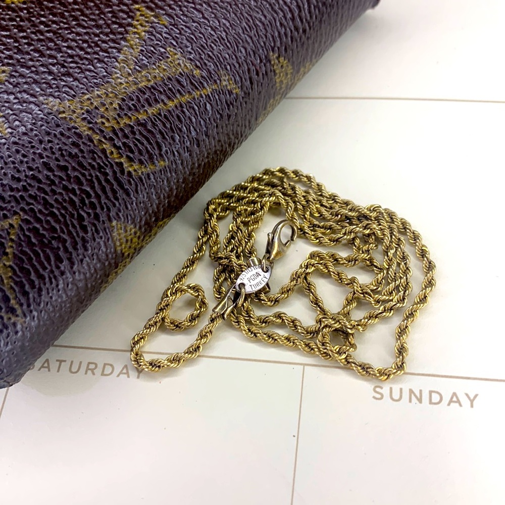 Rope chain from Turkey PGDA 925 10k
